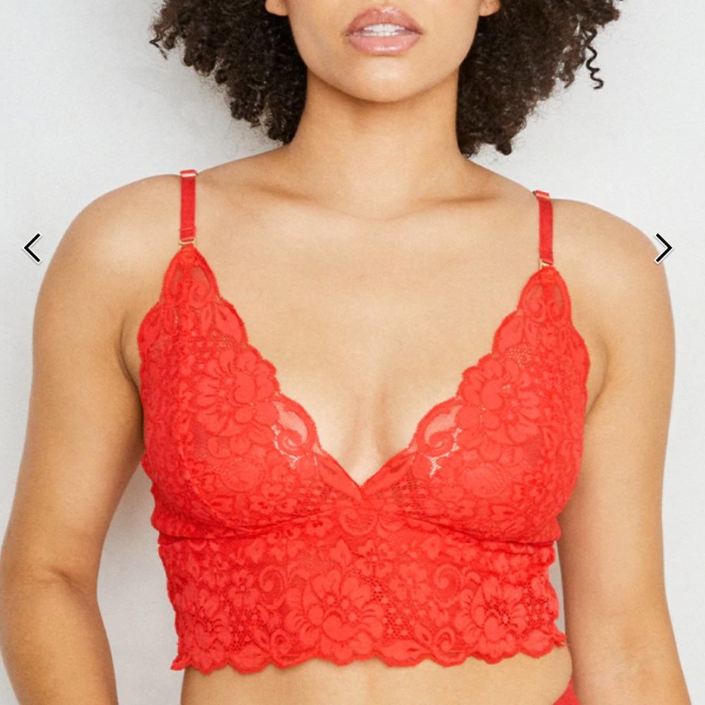 We Are HAH Smarty Bralette - SIREN RED - Size M